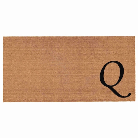 Calloway Mills Monogram Door Mat, Black, Natural, 30 in W x 48 in L 153623048Q
